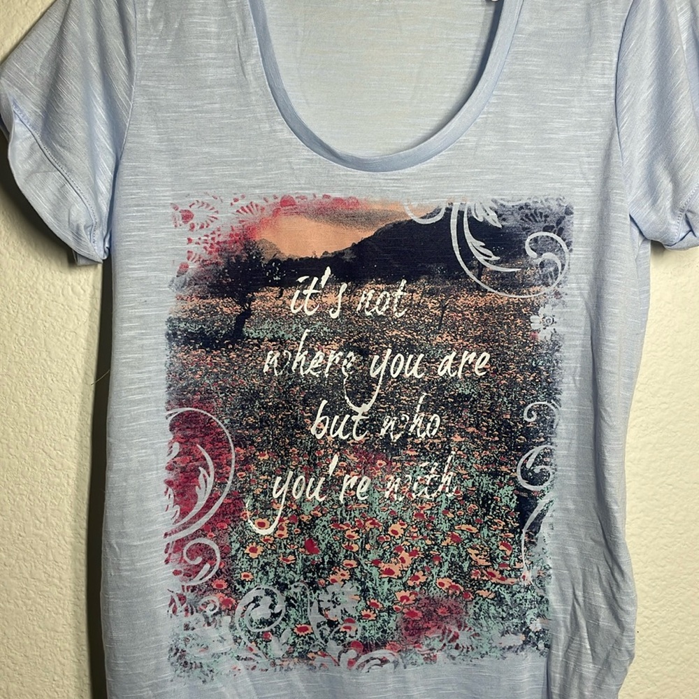COPY - Motherhood Maternity blue tee